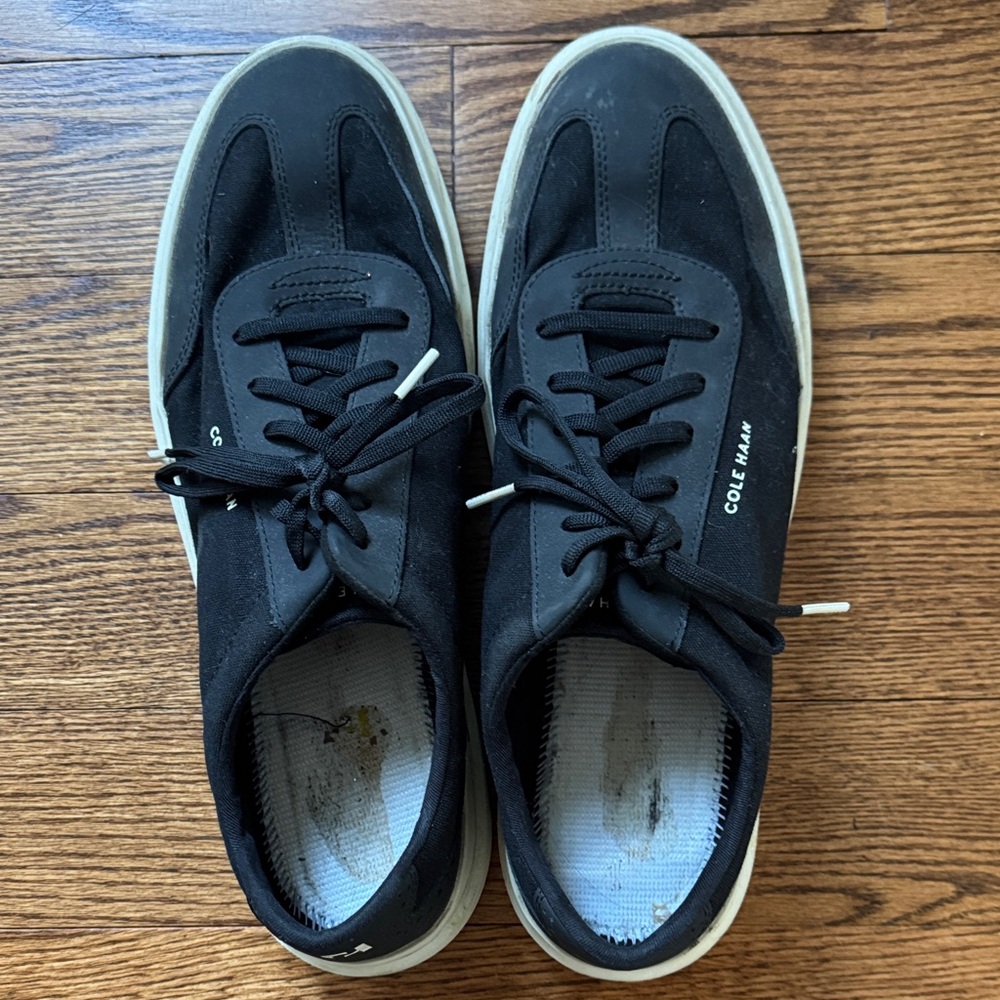 Cole Haan Black and White Men's Low-Top Sneakers